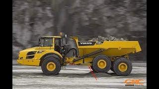 Ремонт А образной рамы сочлененного самосвала VOLVO A35F