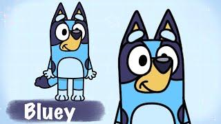 How to Draw Bluey - Step by Step Tutorial for Beginners!