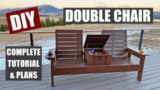 DIY Double Chair with Storage (The Ultimate Porch Chair)