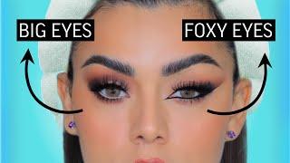 COMO HACER DOS DIFERENTES  ESTILOS DE MAQUILLAJE : BIG EYES vs FOXY EYES.