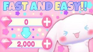 Get 2,000 Diamonds FAST and EASY! | Roblox My Hello Kitty Cafe | Riivv3r