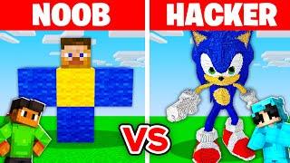 NOOB vs HACKER: I Cheated In a SONIC Build Challenge!