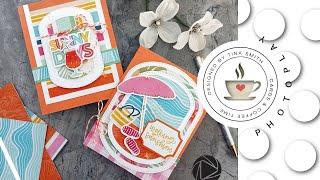 Patterned Paper Cards with the 12x12 Photoplay Paper Sweet Sunshine Collection | Summer Cardmaking