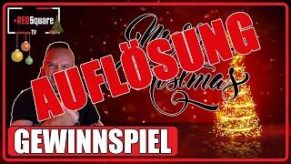 GEWINNSPIEL AUFLÖSUNG - REDSquareTV wünscht Euch Frohe Weihnachten und einen guten Rutsch!