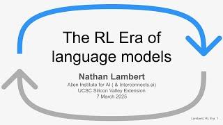 Early stages of the reinforcement learning era of language models
