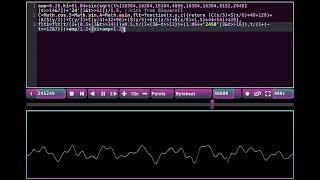 cool unfinished bytebeat song i made