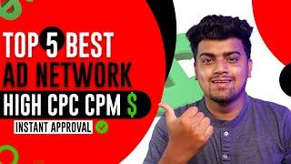 Top 5 Best Ad Network for Your Website $$ High CPC CPM | Easy Instant Approval  HIVEcorp