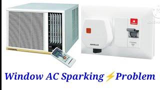 window AC sparking problem | Ac switch sparking problem | 15 Amps socket changing | 15 Amps plug