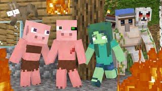 Poor Baby Zombie Pigman was Homeless | Monster School