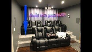 DIY HOME THEATER RISER | Build your own Movie Room Seating Platform Cheap and Easy!