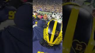 Michigan players react after team beats MSU, fight breaks out on field