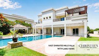 Vast Emirates Hills Villa with Lake Views