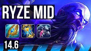 RYZE vs EKKO (MID) | Rank 2 Ryze, 7 solo kills, Legendary, 22/5/7 | TR Challenger | 14.6