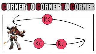 Sol's corner to corner to corner combo (Guilty Gear Strive)