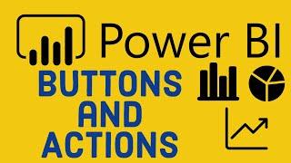 Power BI Tutorial for Beginners 16 - Buttons and Actions in Power BI