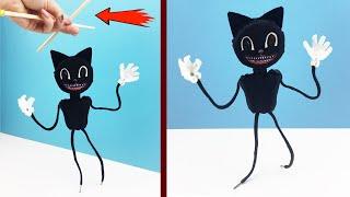 CARTOON CAT Puppet. How to make a Cartoon Cat with your own hands. DIY Cartoon Cat