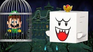 Can Mario save Luigi from cursed King Boo? Lego Super Mario vs Original