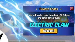 ELECTRIC CLAW CODE BLOX FRUITS ROBLOX