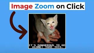 How to Zoom Image On Click using HTML & CSS Only