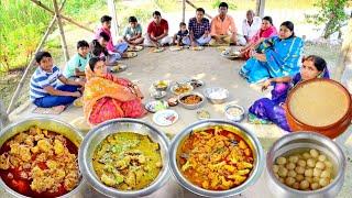 চিকেন কষা,দই কাতলা,ফুলকপি চিংড়ি, চাটনি,দই মিষ্টি ভাইফোঁটা স্পেশাল রান্না আর খাওয়া