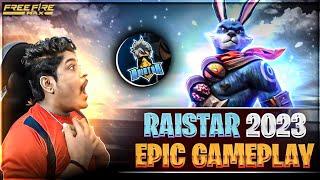 RAISTAR 2023 EPIC GAMEPLAY || GYAN GAMING RISHABH & RAHUL OP REACTION ON LIVE - GARENA FREE FIRE