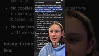 What incognito mode actually does #shorts #incognitomode #incognito #google #chrome #searchhistory