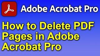  How to Delete PDF Pages - Remove Pages - Adobe Acrobat Pro