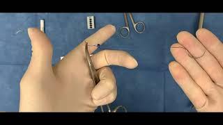 Preparing sutures and using the Ethicon Lapra-Ty clips