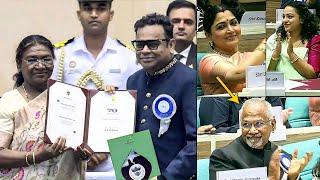 President Droupadi Murmu Presented 70th National Award To AR Rahman For #PS1 | Nitya Menon | Kushbu