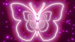 Beautiful Butterfly Neon Lights Tunnel Fast Particles 4K TikTok Trend Background #tunneltrend