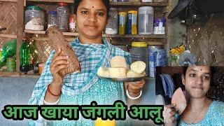 आज सुबह के नाश्ते में खाया जंगली आलू |My Morning Routine|Village Indian Vlog #vlog #gaonkireallife