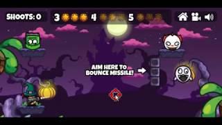 Bazooka and monster halloween shooting game level1 to level5 complete