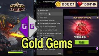 latest hack method mythic legends Gold Gems GameGuardian No Root | Pointer | search Nearby