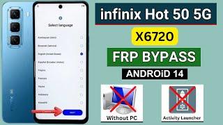 Infinix Hot 50 5G (X6720) Frp Bypass Android 14 Without PC | Infinix New Security 2024 Bypass