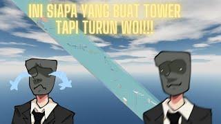 ANAK CDID DISURUH MAIN TOWER?! BAKALAN JAGO GA YA?? | DOWN TOWER ROBLOX INDONESIA