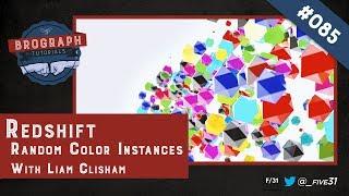 Brograph Tutorial 085 - Redshift for C4D Random Color Instances