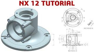 NX 12 Tutorial #70 | 3D Model Basic Beginners