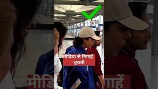 Shahrukh Khan's daughter Suhana Khan and wife Gauri Khan spotted at the airport. #trendingshorts