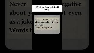 Never speak negative about yourself ️  #successmindset #motivation #usa #uk
