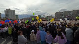 Последний звонок. Запуск фонтана.