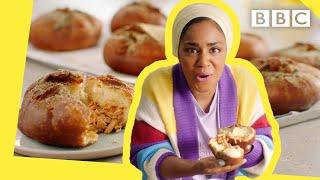 Nadiya's wicked tasty Chichen Donuts to blow your mind! | Nadiya Bakes - BBC