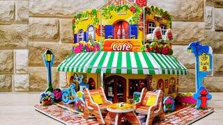 Let's Set Up a Beautiful Cafe with this DIY 3d Puzzle | Buka Kafe 3d Puzzle Yang Cantik  | ASMR