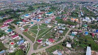 Аэросъемка села Базарные Матаки (Алькеевский район, Татарстан)