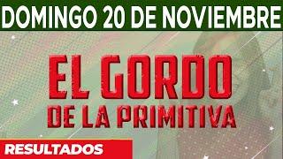 Resultado del sorteo El Gordo de la Primitiva del Domingo 20 de Noviembre del 2022.