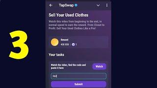 Sell Your Used Clothes | Tapswap Code | From Closet to Profit: Sell Your Used Clothes Like a Pro!