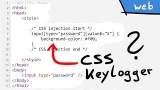 CSS Keylogger - old is new again