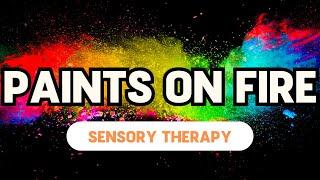 Paint Explosions and Calming Sounds || Autism Sensory Therapy