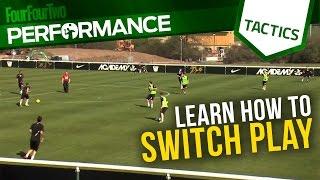 Learn how to switch play | Football training drills | Tactics