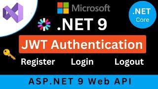 Complete JWT Authentication in ASP.NET Core 9 Web API | Register, Login, Logout | Urdu/Hindi | 2024