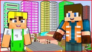 BABY WORKER AND MASTER HASAN DEVELOPED THE CITY!  - Minecraft